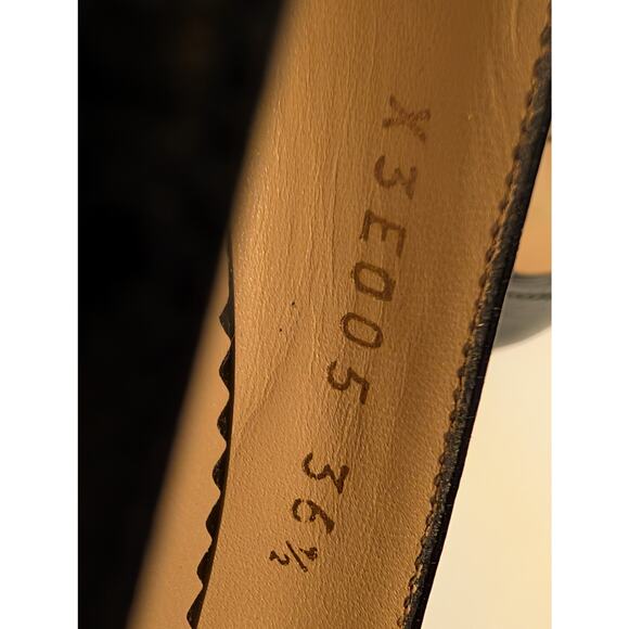 Emporio Armani Black Leather Platform Pumps - Made in Italy - 36.5 (US 6.5) - Picture 11 of 11